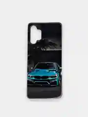 Бордовый чехол Samsung Galaxy A32 4G чехол силиконовый с рисунком (Самсунг Галакси А32)