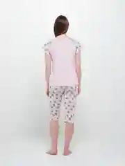Мятный пижама женская, с бриджами