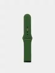 Лесной зеленый силиконовый ремешок с кнопкой для Xiaomi Amazfit Bip / Samsung / Huawei, 20 мм