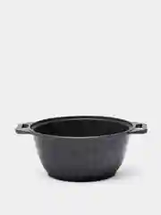 Кастрюля со стеклянной крышкой, темный мрамор, 2 л