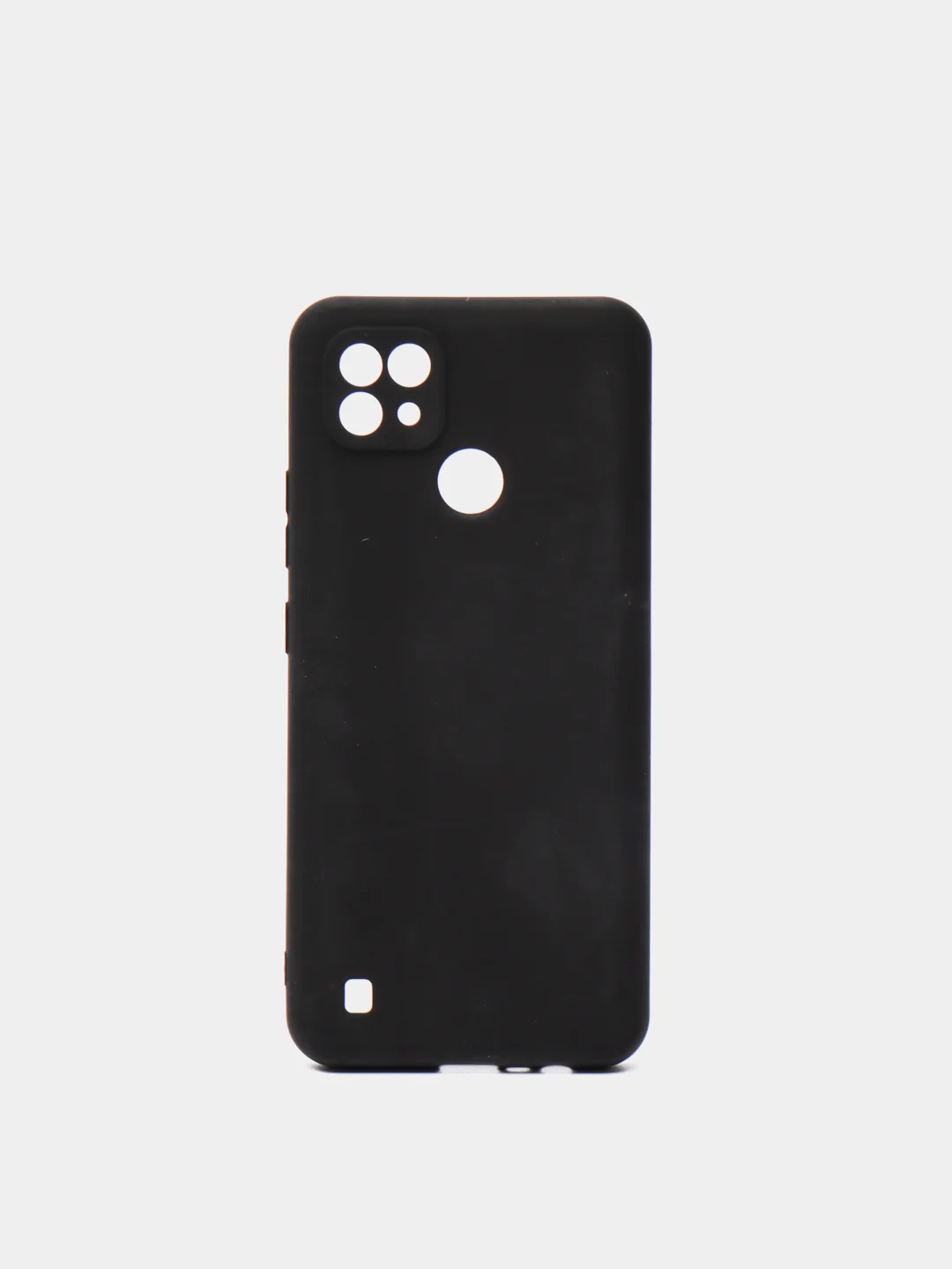 Черный чехол силиконовый для Realme C21 матовый