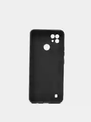 Черный чехол силиконовый для Realme C21 матовый