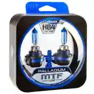 Лампа галогенная MTF PALLADIUM 5500K H1.H3.H4.H27.H7.H11.HB3.HB4.9012 комплект 2шт премиум