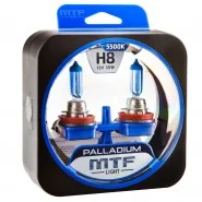 Лампа галогенная MTF PALLADIUM 5500K H1.H3.H4.H27.H7.H11.HB3.HB4.9012 комплект 2шт премиум