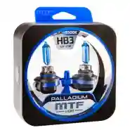 Лампа галогенная MTF PALLADIUM 5500K H1.H3.H4.H27.H7.H11.HB3.HB4.9012 комплект 2шт премиум