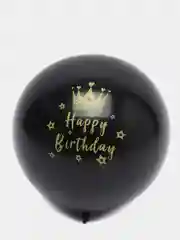 Черный латексные воздушные шары с надписью Happy Birthday, С Днем Рождения