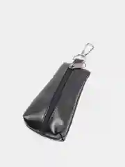 Черный ключница из экокожи