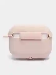 Бежевый силиконовый чехол для Apple Airpods Pro (с карабином)