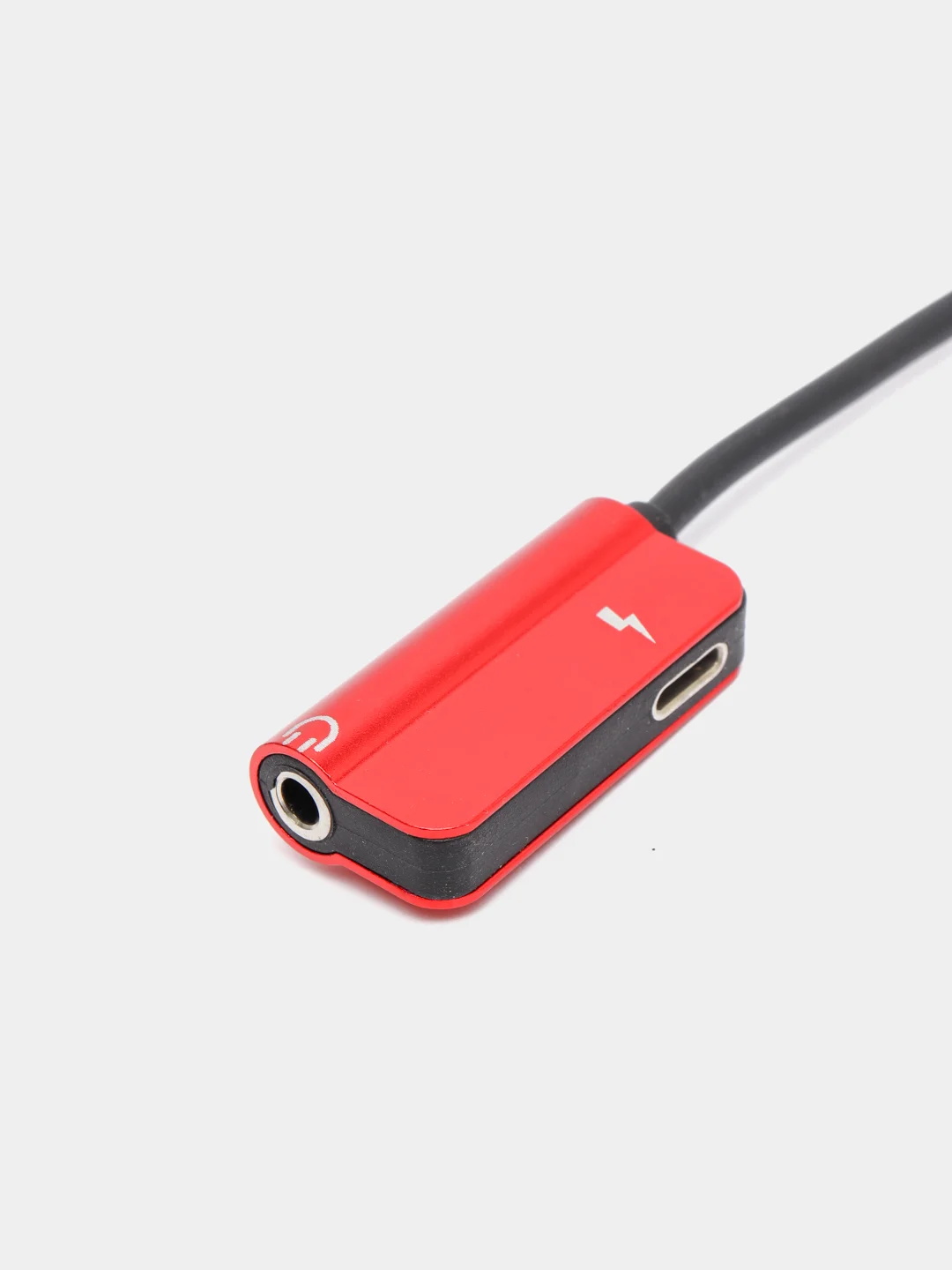 Золотой переходник адаптер 2в1 для наушников AUX аукс 3.5 мм и Lightning iPhone на айфон
