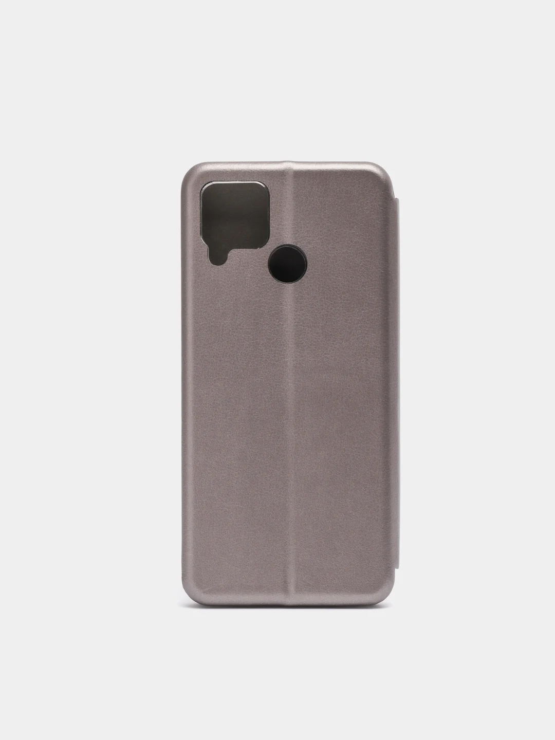 Серебряный чехол-книжка для Realme C15 / C12 / C25 / C25S