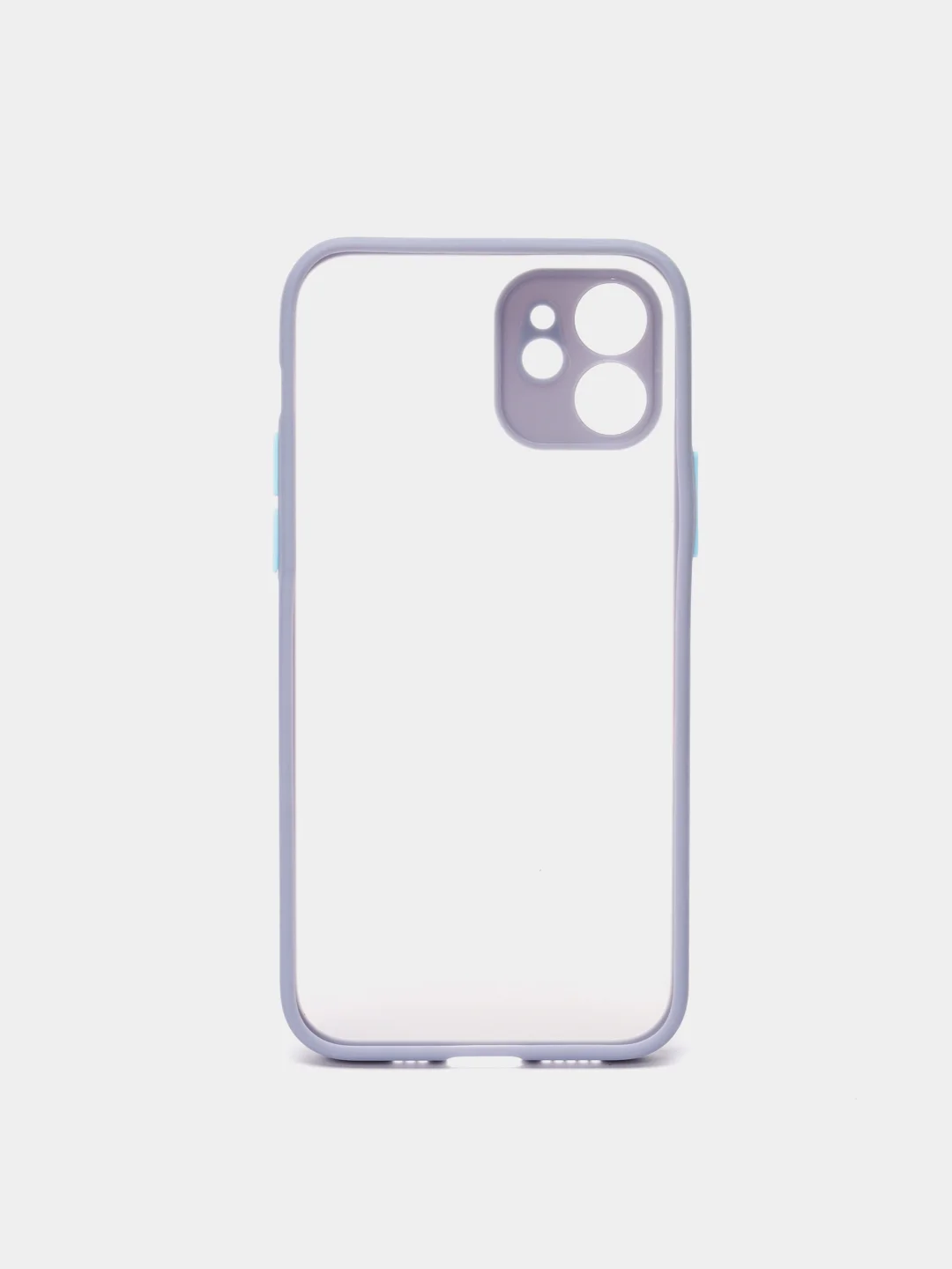 Небесно-голубой чехол противоударный матовый Apple IPhone XR, 11, 12