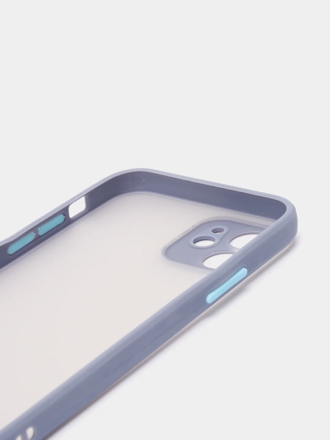 Небесно-голубой чехол противоударный матовый Apple IPhone XR, 11, 12