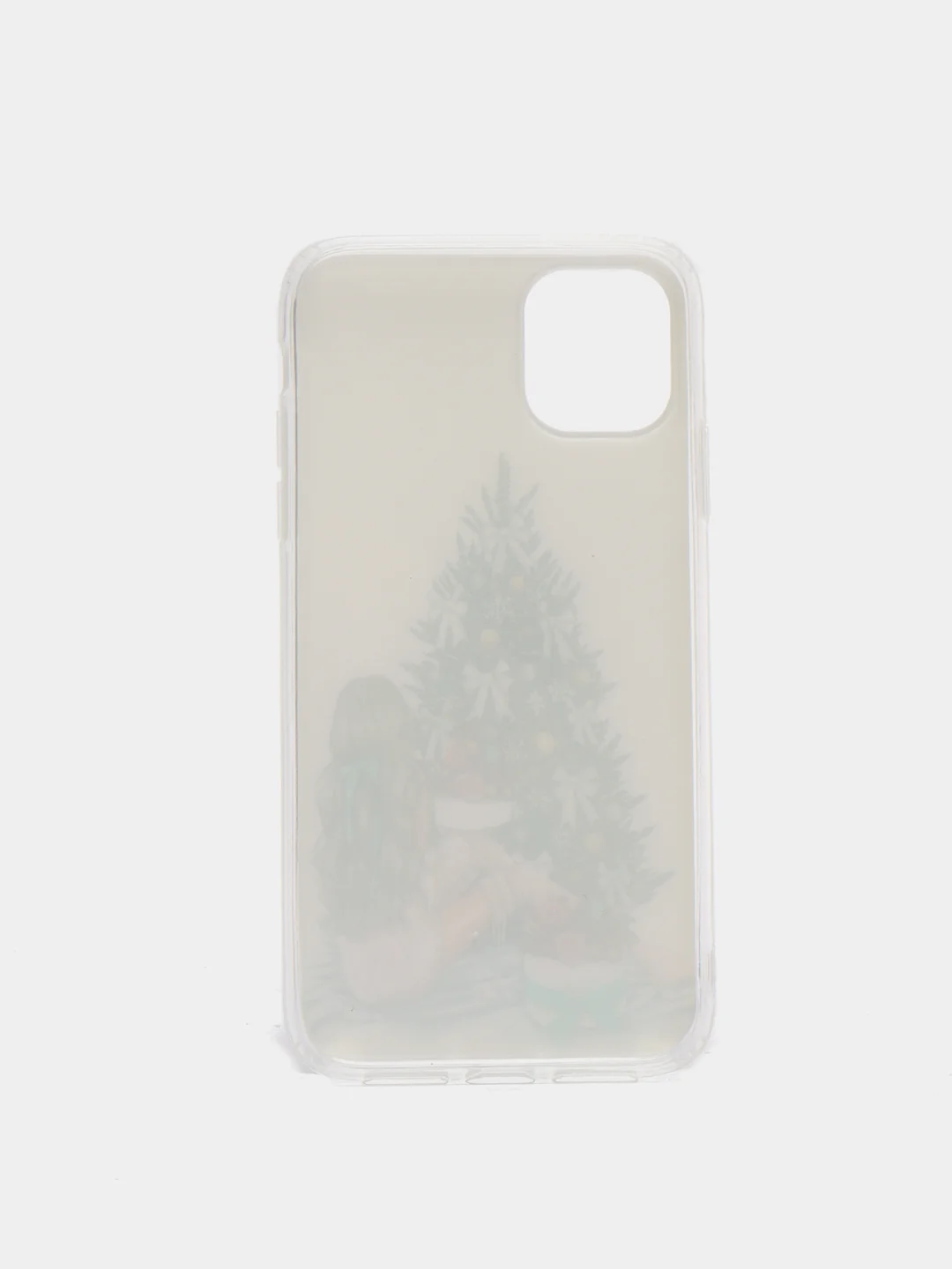 Бирюзовый чехол iPhone 11, 12/ 12 Pro 6.1 mini, 7/ 8/ SE 2020, 5/ 5s /se 2016 с новогодним рисунком