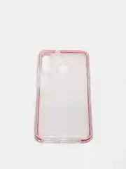 Красный чехол силиконовый прозрачный с цветной вставкой Y7P / P40 Lite E