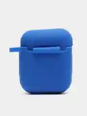 Темно-синий чехол для наушников AirPods силиконовый