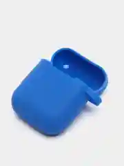 Темно-синий чехол для наушников AirPods силиконовый