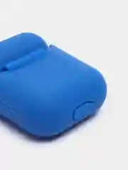 Темно-синий чехол для наушников AirPods силиконовый