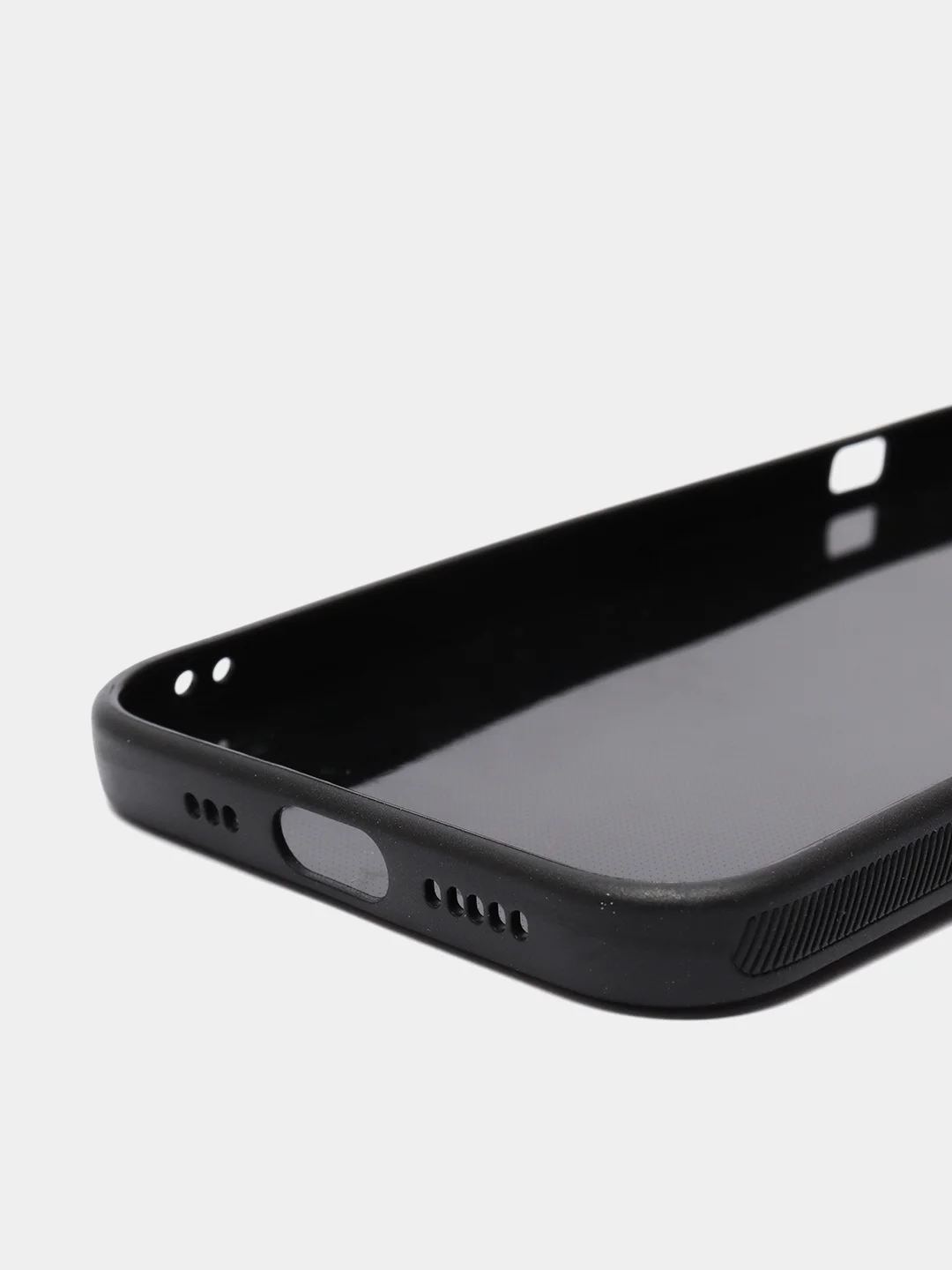 Чехол для iPhone 13 / 13PRO / 13PROMAX с защитой камеры, карбон , черный