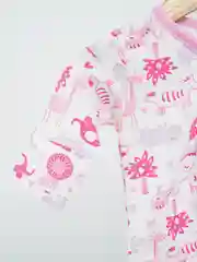 Розовый плзунки/комплект для новорождённых/штанишки и кофточка/распашонка/хлопок/детские