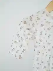 Бежевый меланж плзунки/комплект для новорождённых/штанишки и кофточка/распашонка/хлопок/детские