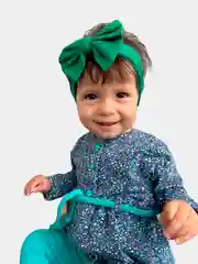 Зеленый повязка на голову для девочек