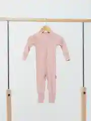 Коралловый меланж комбинезон детский для новорожденных нательный бельевой
