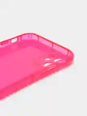 Розовый чехол для iPhone 11 прозрачный цветной силиконовый