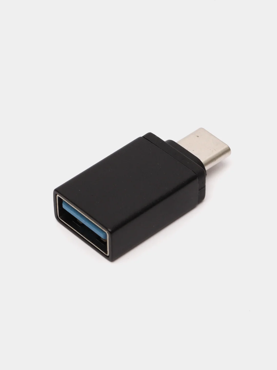 Черный адаптер переходник usb type c на usb otg