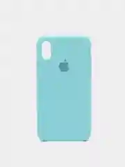 Бирюзовый чехол силиконовый на IPhone X / XS