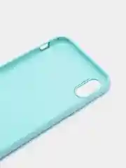 Бирюзовый чехол силиконовый на IPhone X / XS