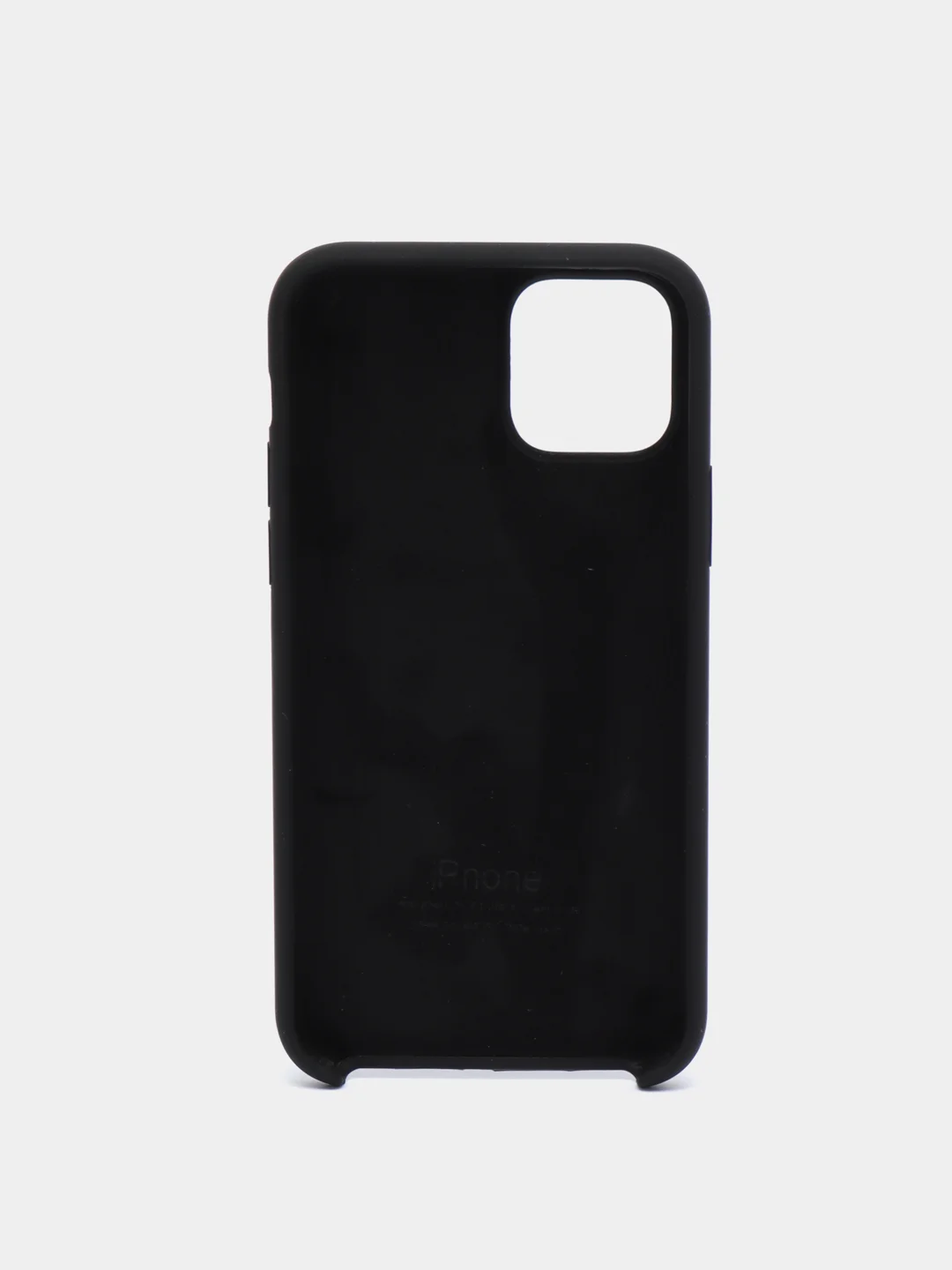 Черный силиконовый чехол для iPhone 11 pro