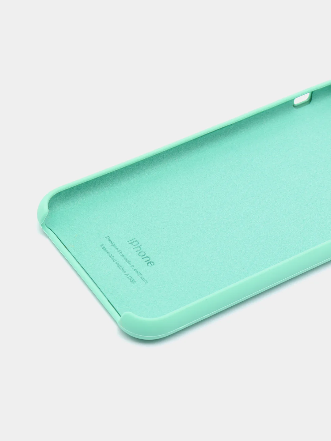 Салатовый чехол силиконовый на IPhone X / XS