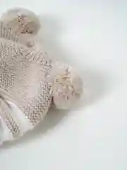 Бежевый шапка детская для мальчика
