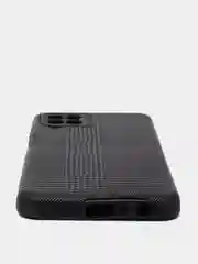Черный чехол для Samsung Galaxy A22 / M22 / M32 силиконовый под ткань