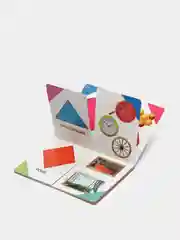 Зеленый книжка-лото картонная для детей 4-6 лет, 10 х 14 см., 10 стр., УФ-лакировка обложки