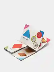 Зеленый книжка-лото картонная для детей 4-6 лет, 10 х 14 см., 10 стр., УФ-лакировка обложки