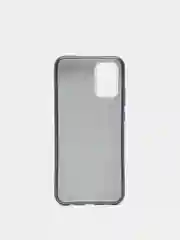 Черный чехол силиконовый с блестками для Samsung Galaxy A02S Противоударный чехол