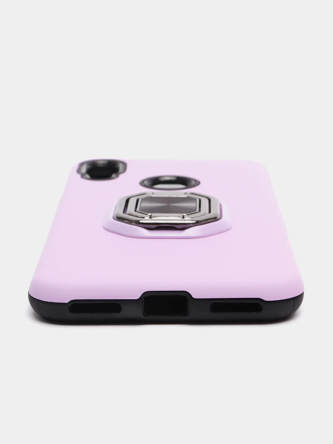 Лавандовый чехол Honor 8A / 8A Prime / Huawei Y6 2019 / Y6 Prime 2019, с металлическим кольцом