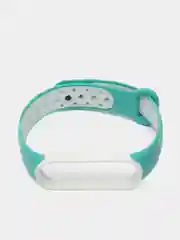 Бирюзовый ремешок для Xiaomi Mi Band 5 / 6 / 7 cиликоновый спортивный (Сяоми ми бенд))