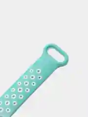 Бирюзовый ремешок для Xiaomi Mi Band 5 / 6 / 7 cиликоновый спортивный (Сяоми ми бенд))