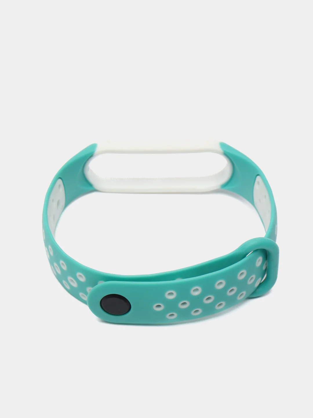 Бирюзовый ремешок для Xiaomi Mi Band 5 / 6 / 7 cиликоновый спортивный (Сяоми ми бенд))