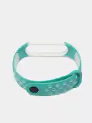 Бирюзовый ремешок для Xiaomi Mi Band 5 / 6 / 7 cиликоновый спортивный (Сяоми ми бенд))