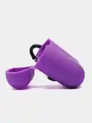 Фиолетовый силиконовый чехол для беспроводных наушников AirPods 1, AirPods 2