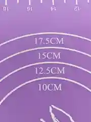 Фиолетовый коврик силиконовый для раскатки теста и выпечки l 5 цветов, 4 размера