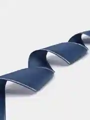 Темно-синий лента репсовая с люрексом 40 мм, отрез 2 метра