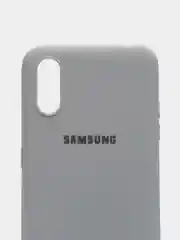 Серый чехол Samsung Galaxy A01 / M01, Галакси А01 / М01 силиконовый матовый с мягким подкладом