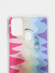 Терракотовый чехол Samsung Galaxy M31 (Самсунг Галакси М31) переливающийся жидкий с блестками