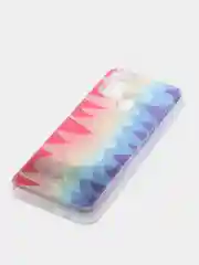 Терракотовый чехол Samsung Galaxy M31 (Самсунг Галакси М31) переливающийся жидкий с блестками