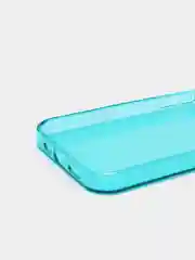 Бирюзовый чехол защитный силиконовый плотный с закрытым низом для iPhone 13 / Pro / Pro Max / mini