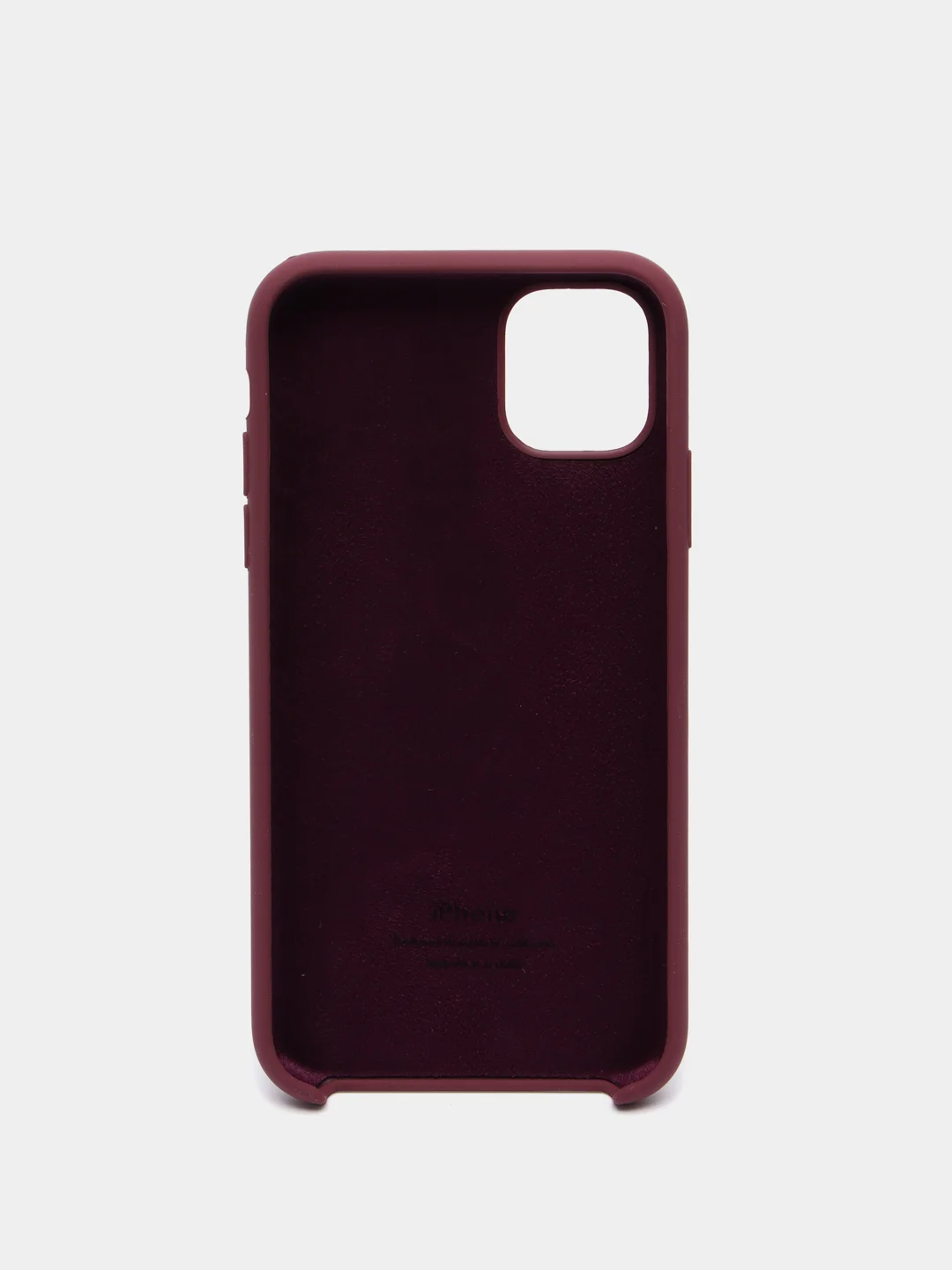 Тёмно-бордовый чехол Silicone Case для iPhone 11